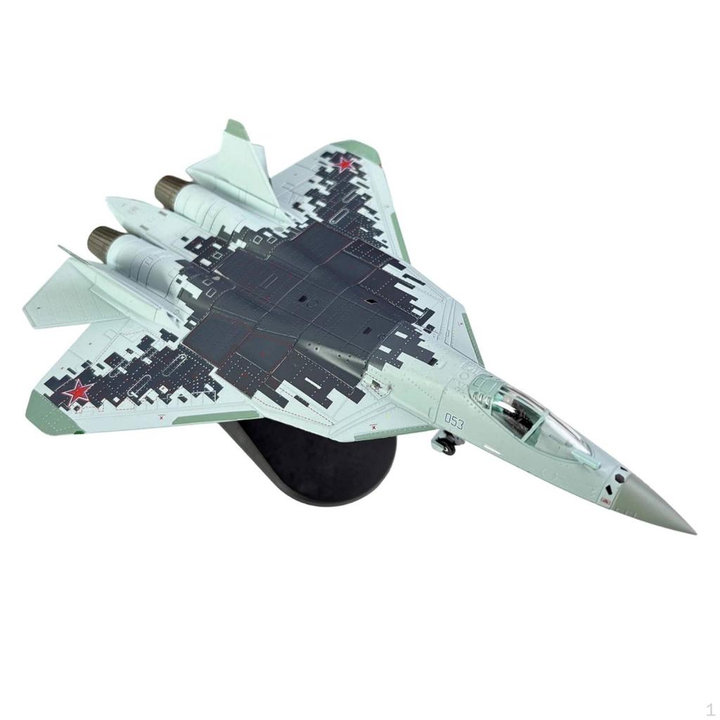 1/100 57 Fighter Model with Stand Display Jet Base for Collectors,