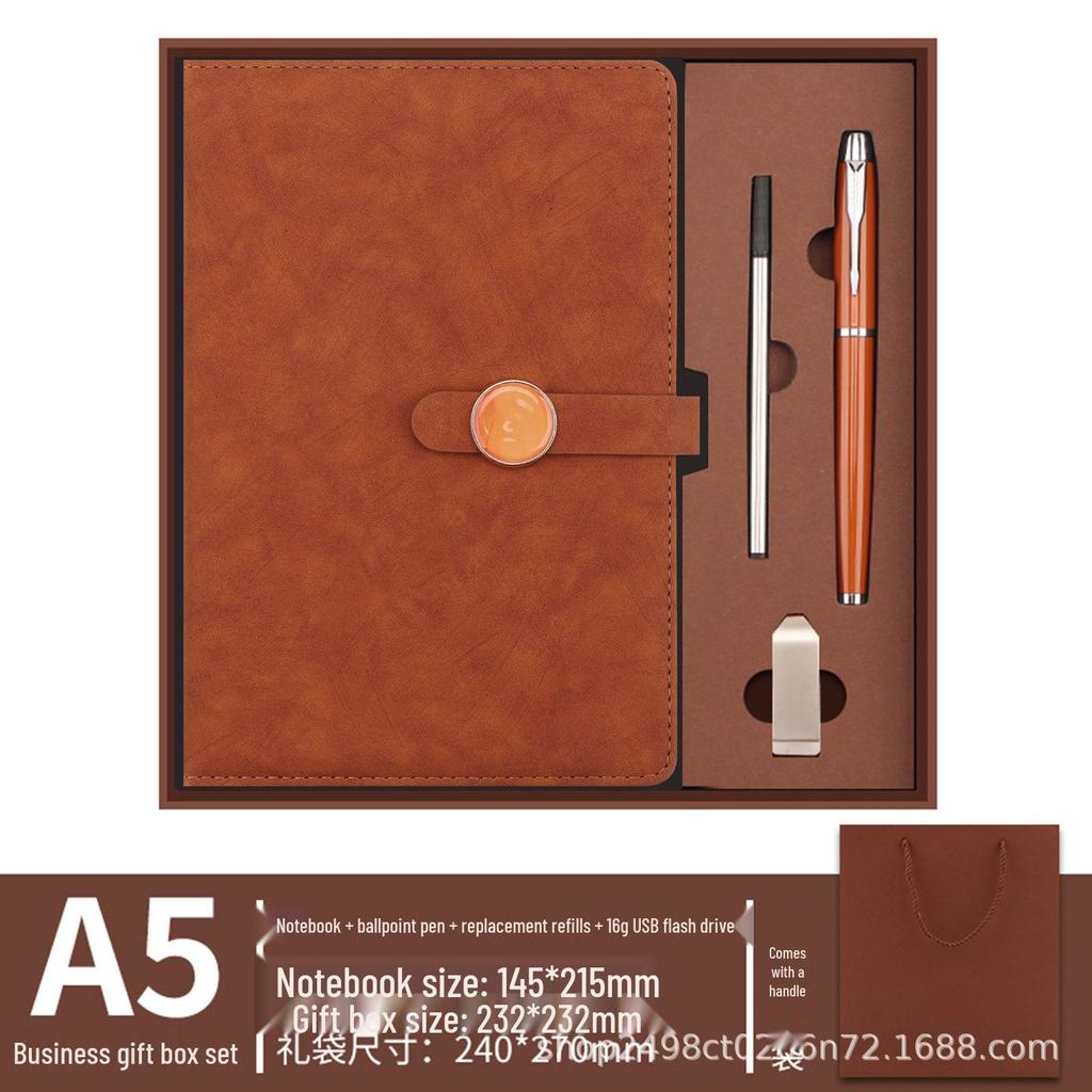 High-Grade Customizable Business Notebook Gift Set with Logo Printing
