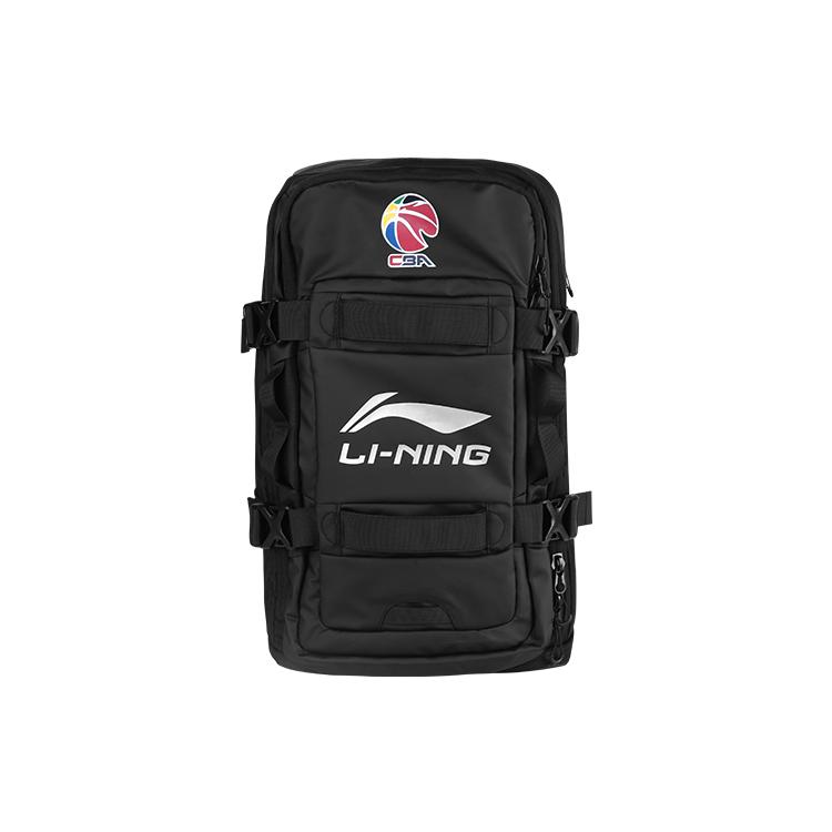 New LiNing Artificial Leather With Textile Basketball Bag Backpack Men's Black ABSR437-1