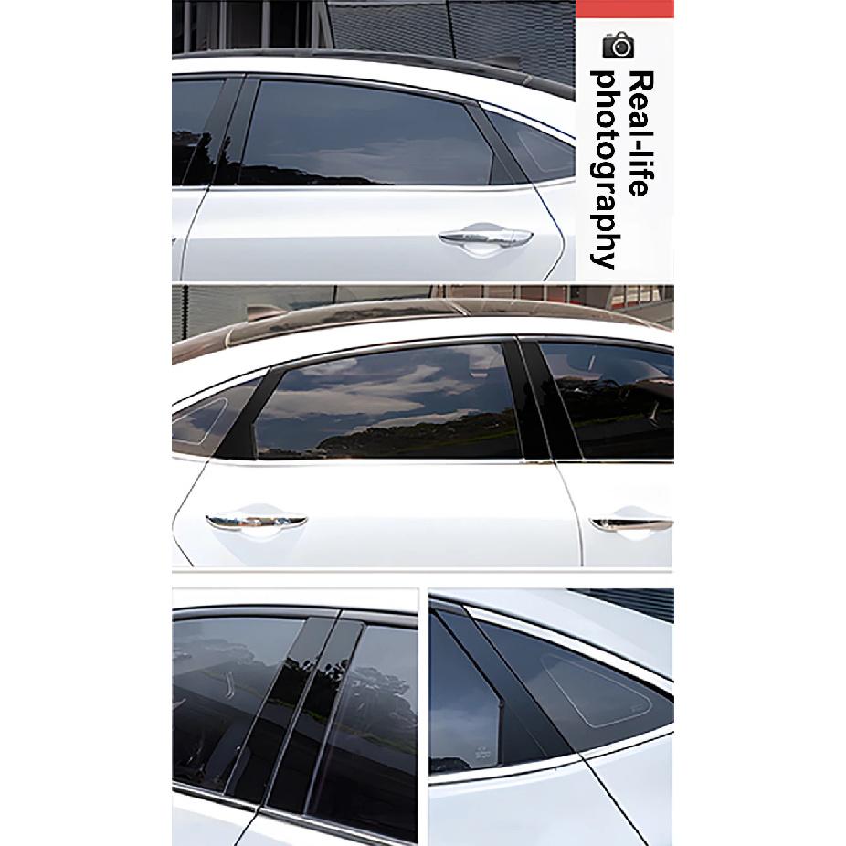 Car Window Trim Cover For Honda Civic 11th Gen Hatchback Accessories Exterior 2022 2023 2024 2025 B C Column Pillar Car Stickers