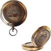 Nautical Ross London Brass Round Pocket Compass Marine Navigational Royal Device Gift Item