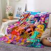 Custom Name Winx Club Theme Printed Blanket Perfect For Couch Bed Travel Outdoor Use Machine Washable Cozy Durable
