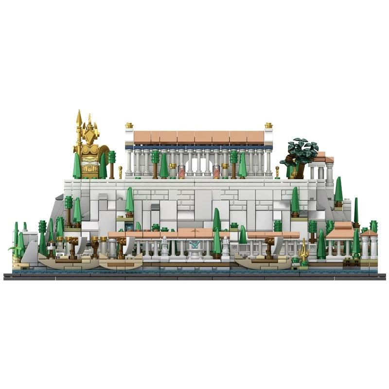 Non-Toxic Moc New Greece Acropolis Of Athens Castle Building Blocks Parthenon Amphitheatre Tower Architecture Brick Toy Children Gift PDF Instruction