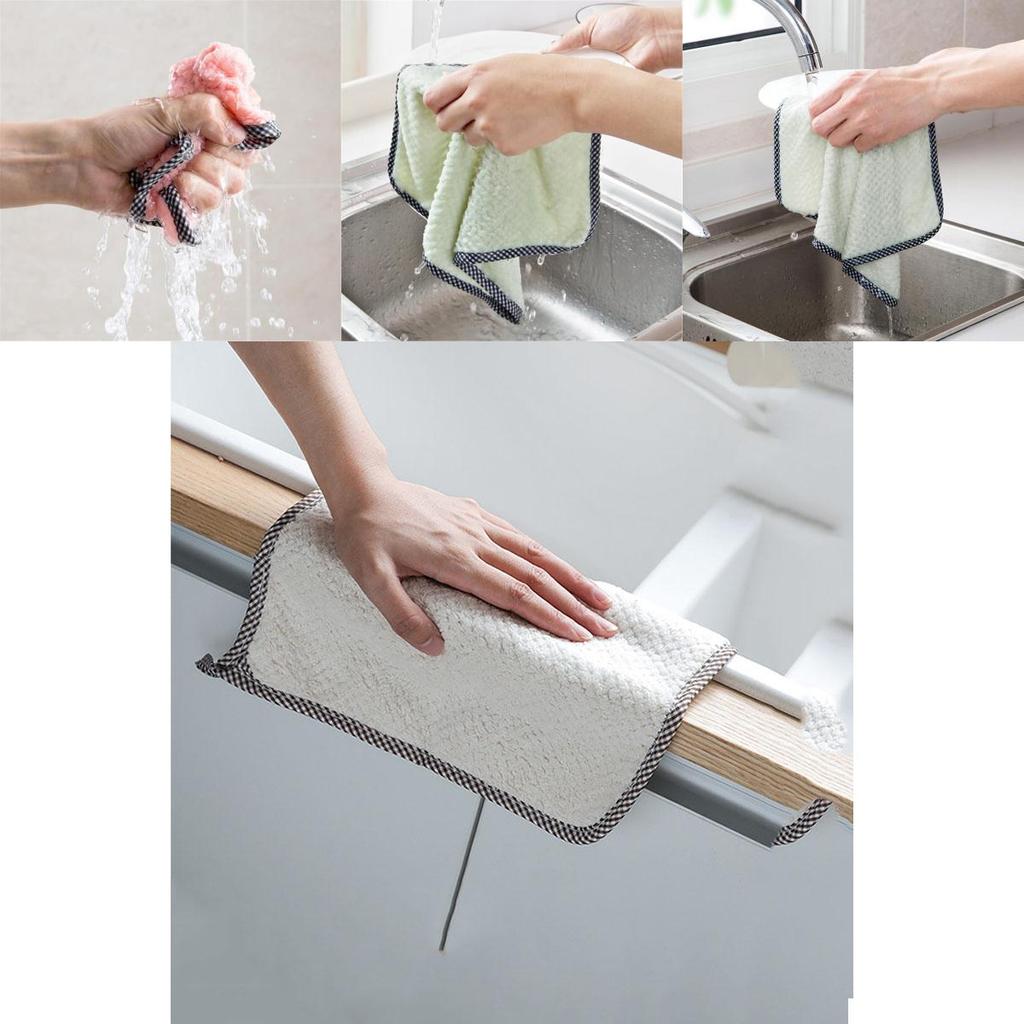 Ultra Absorbent Super Soft Microfiber Kitchen Dish Cloth Ideal For Household Cleaning