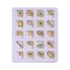 20Pcs/Box Nail Manicure Decor Gloss Three-dimensional Shining Art Sparkling DIY Faux Diamond Nail Alloy Decor