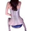 Sherbin Open Crotch Strapless Bodysuit Full Body Shiny Sexy Tight Black Silk Penis Sheath Strap Pure Desire One-Piece Stockings