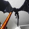 Dragon Flame Book Nook Halloween Gothic Flying Dragon Bookend Winged Dragon Statue Sculpture Bookshelf Insert