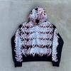 Felpa con cappuccio oversize da uomo con stampa grafica Vestibilità ampia Streetwear Abbigliamento quotidiano