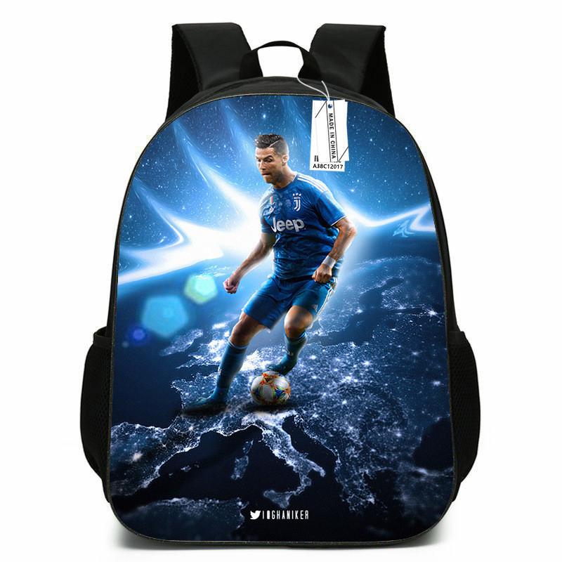 

Ronaldo Theme Cristiano Printed Backpack Outdoor Breathable Schoolbag Student 1