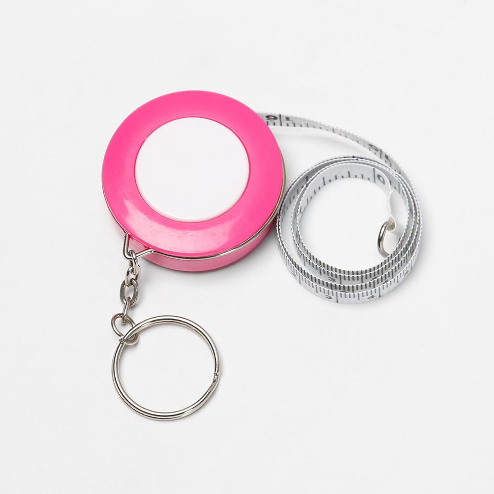 Portable Camping 150cm/60 Inch Candy Color Tape Measure Soft Ruler Measuring Tool Keychain