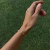 Suspended Tassel Dew Drop Necklace Women Resin Beaded Clavicle Chain