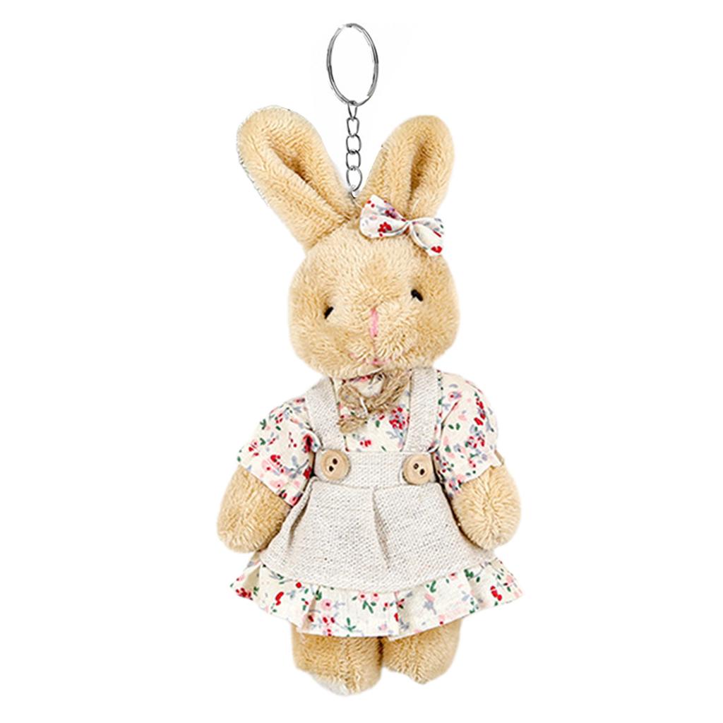 Bear Keychain Tiny Plush-Bear Keyring Party Favor Decorations for Boy Girl Wedding Birthday Keyring Funny Key-Holder