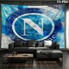 SSC Napoli Custom Name Wall Tapestry Aesthetic Wall Hanging Printed Fabric Blanket Decorative Tapestries for Bedroom Living Room Home Decor