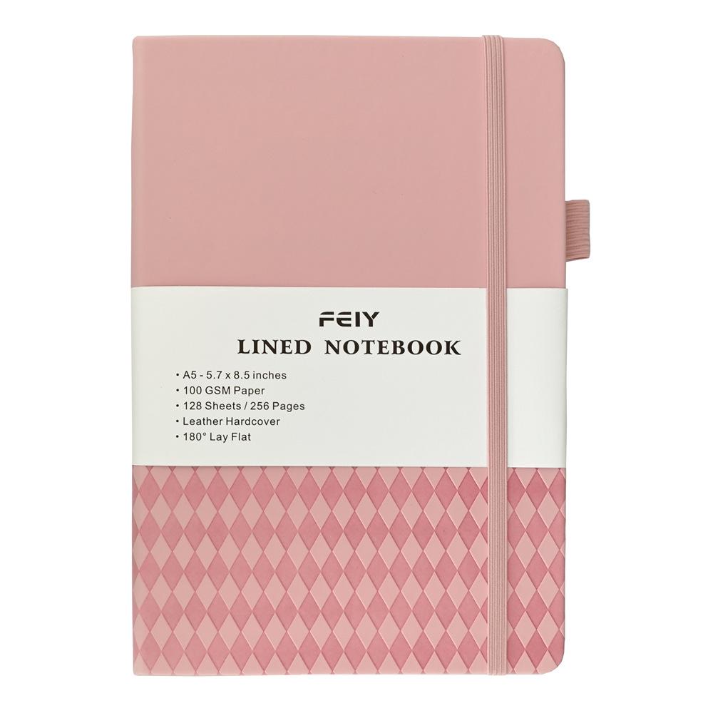 Custom Logo A5/A6 Thick Lined Notebook - High-Value Simple Diary