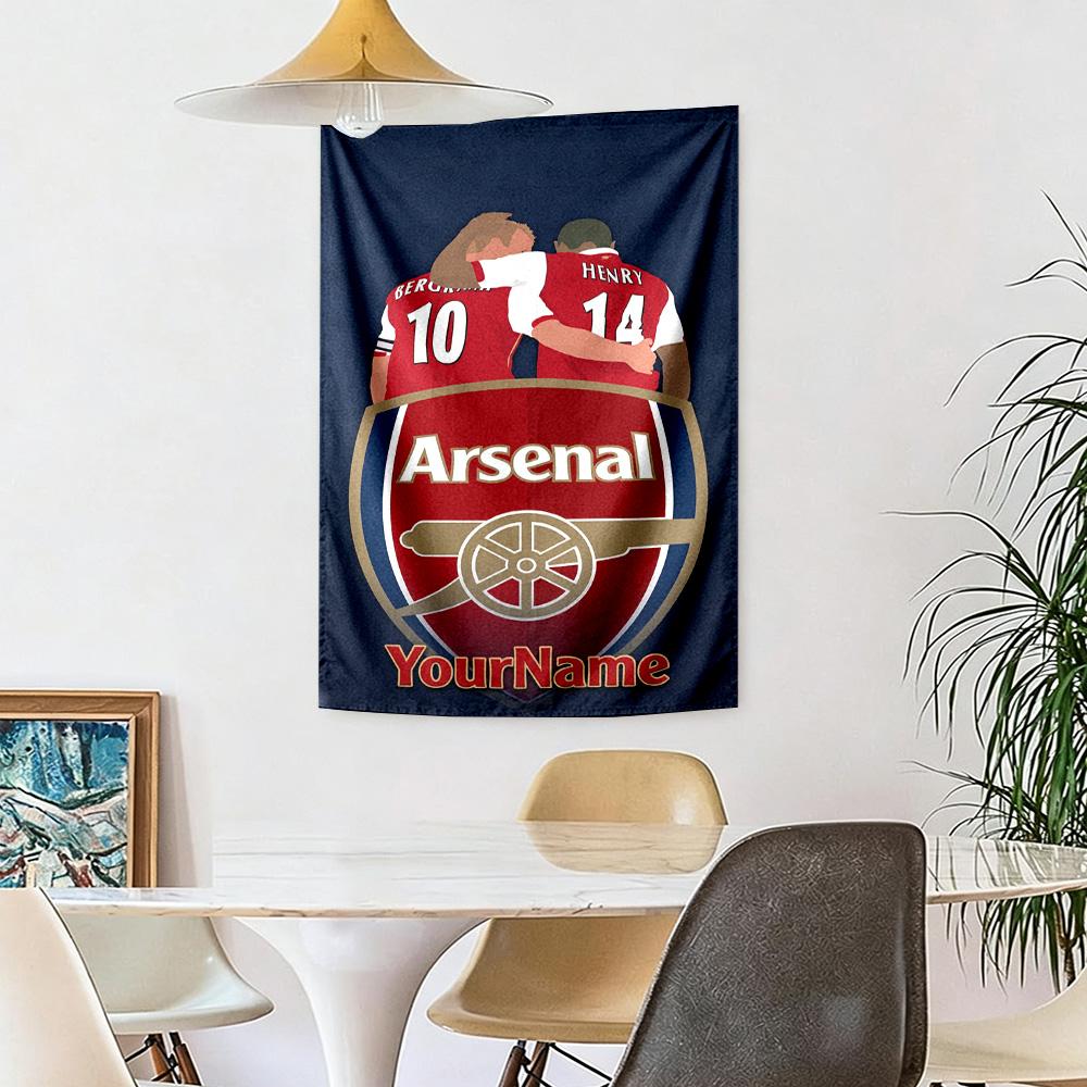 Arsenal Custom Your Name Wall Decor Tapestry Art For Pet Memorial Birthdaywedding Party Backdrop Family Gift