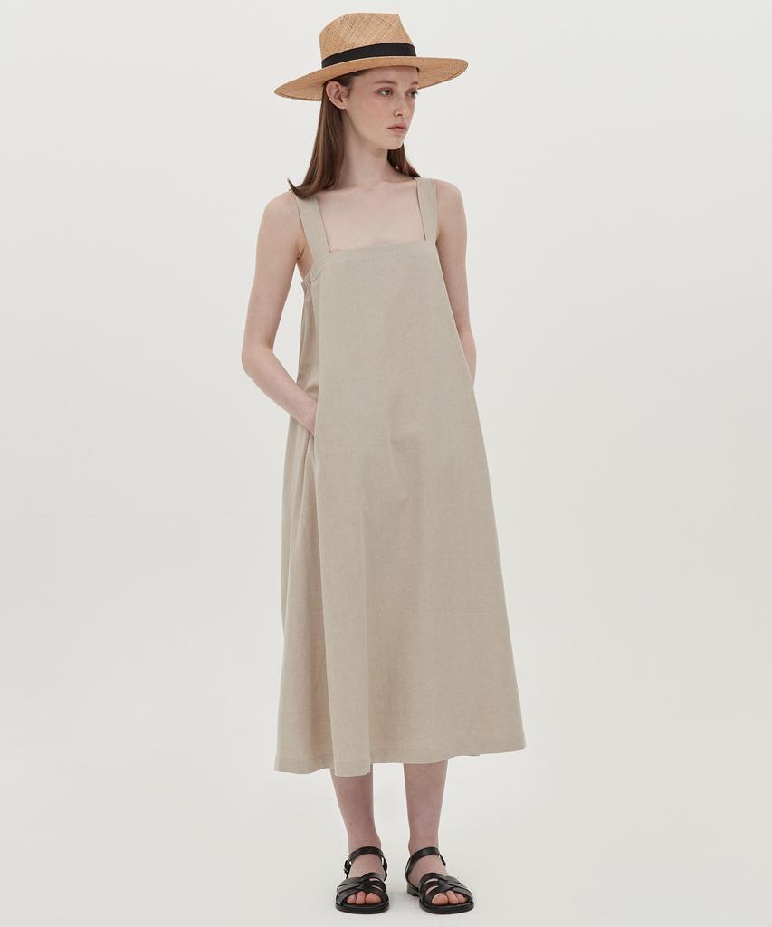 JUN BY JUN K A-Line Banding Dress_Oatmeal