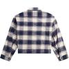 Kith Plaid Design Casual Loose Multi-Pocket Breathable Long Sleeve Pointed Collar Shirt Women Shirts Blue White R13WR259-R346B