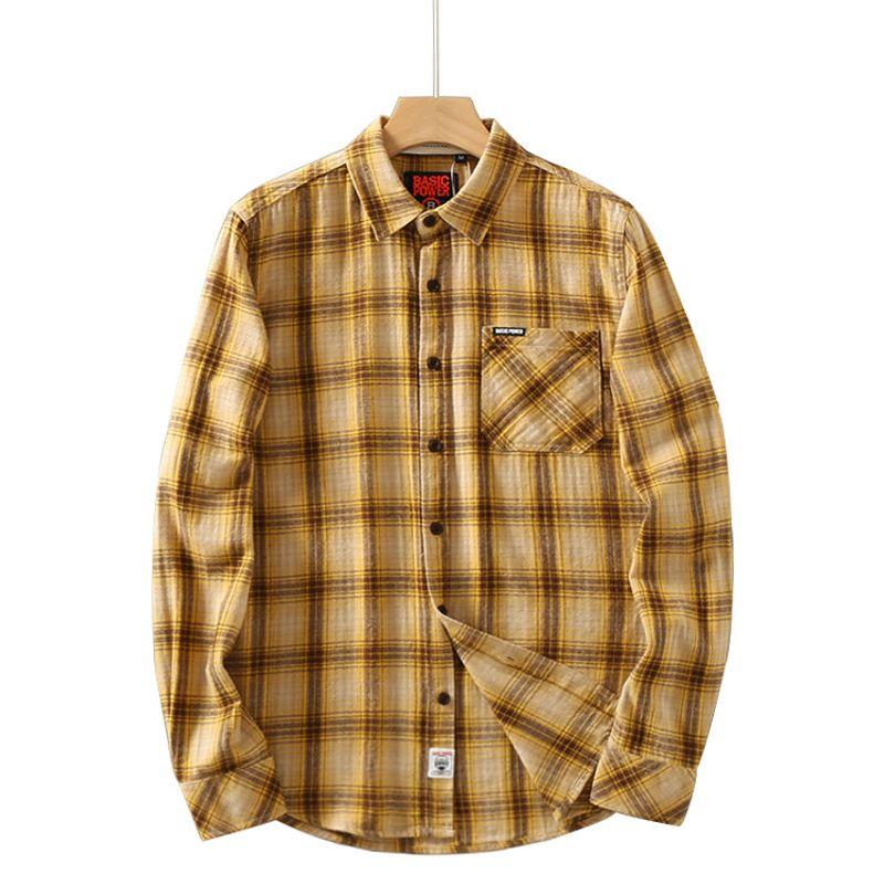 Factory Leftover Stock Casual Washed Long Sleeve Shirt