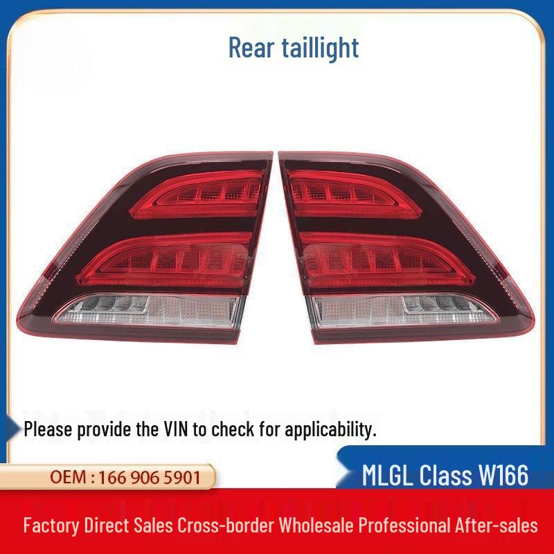 

15-18 Mercedes GLE-Class W166 Inner Rear Tail Light Brake LED Cover Passenger s Side Right