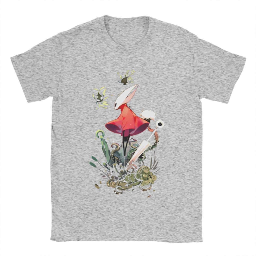 Hollow Knight Spiele T-Shirt Herren Damen 100% Baumwolle Hipster T-Shirt Rundhals T-Shirts Kurzarm Kleidung Neuankömmling