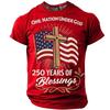 T-shirt casual da uomo girocollo a maniche corte
