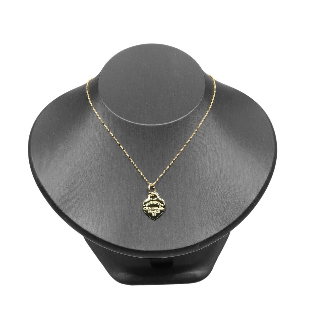 TIFFANY&Co. Return to TIFFANY & Co. Heart tag Necklace K18 yellow gold 5.6g Women Used