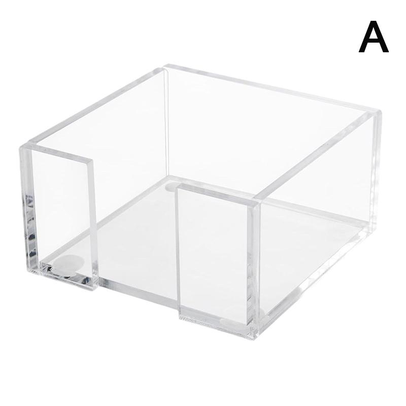 Acrylic Sticky Note Holder Clear Acrylic Notepad Holder Memo Note Dispenser Notepad Holder For Home Office Desk Organizer