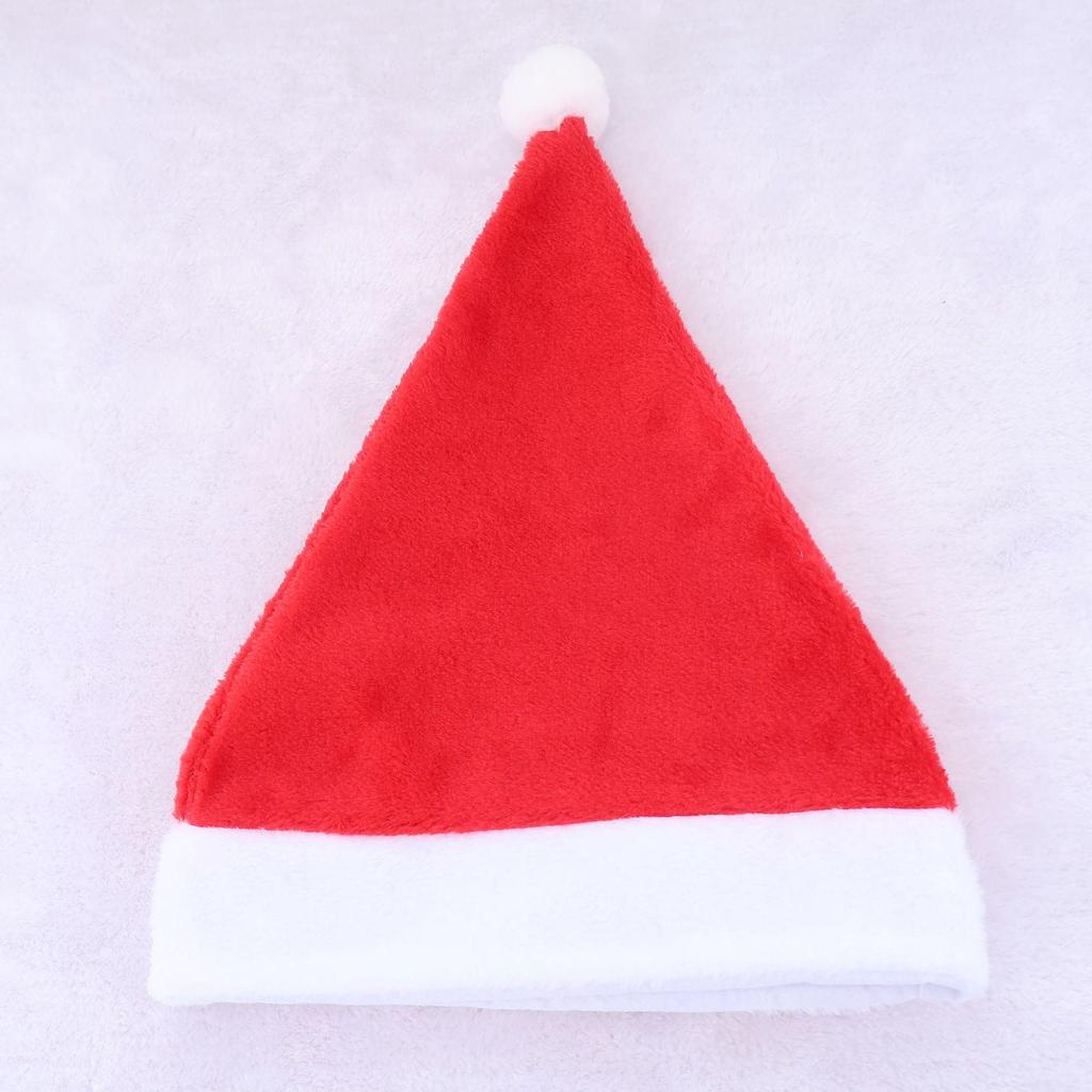 LED Light Plush Christmas Hat for Adults & Children - Festive Party Dress-Up Decoration