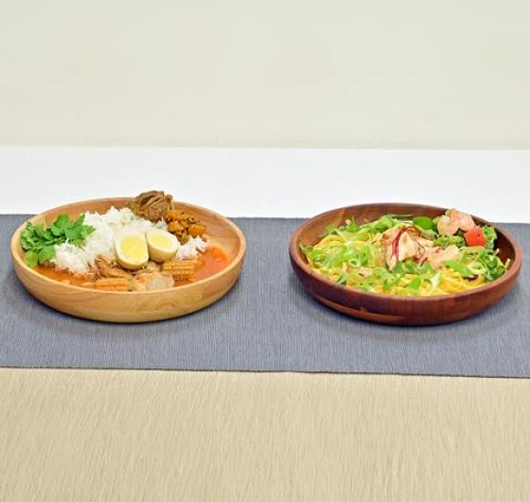 Swanson Shoji Shallow Wood 24cm Diameter x 4cm Made of Acacia Natural Bowl, Brown, Height, Wood, Wood, PS-240B