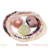 4mm Natural Stone Beads Bracelet With 3pcs Stones Rose Quartzs Amethysts Red Agates Turquoises Opal Bracelet Set For Women Men