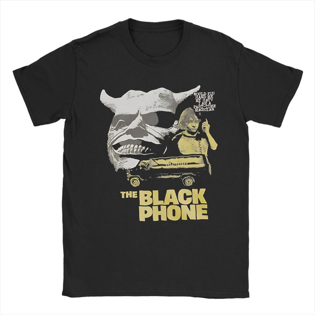 Fashion The Black Phone Horror Movie T Shirt For Unisex Cotton Tee Shirt Short Sleeve Clothes