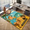 1PC The Adventures of Tintin Print rug suitable for office chair areas living rooms and computer desks perfect for home offices and an ideal holiday g