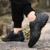 New training shoes summer physical training shoes black rubber shoes ultra-light running shoes soft-soled black shoes