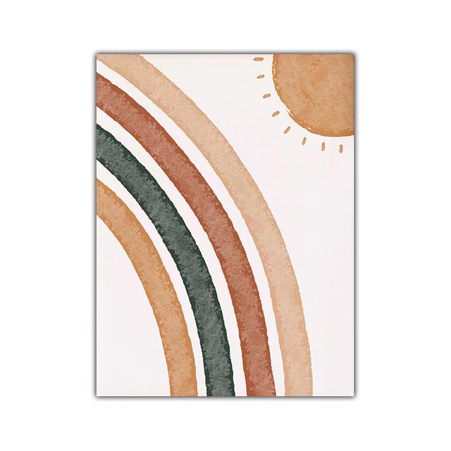 Rainbow Love Crown Alpaca Wall Art Canvas Painting Nordic Posters And Prints Nursery Cartoon Wall Pictures Kids Room Decor No Frame