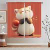 Prayer Cat Curtains Ready Curtains Cheap Things With Free Shipping for Home Curtain Living Room Decoration Curls Blackout Blind
