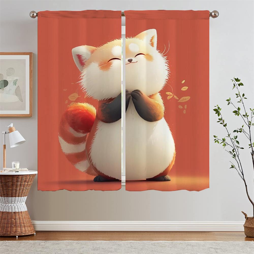 Prayer Cat Curtains Ready Curtains Cheap Things With Free Shipping for Home Curtain Living Room Decoration Curls Blackout Blind
