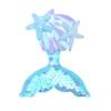 A 6-piece Set of New Sequined Cartoon Mermaid Starfish Shell Edge Clip-on Hair Accessories