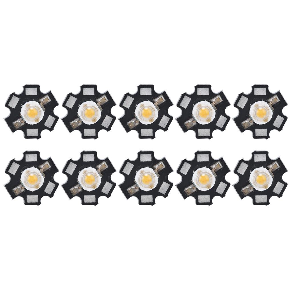 10Pcs Ultra Bright LED Chip 3V DIY Light Beads for Ceiling Light Downlight Flashlight Table