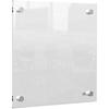 Mini Tableau Transparent - NOBO - 300 x 300 mm - Acrylique Effaçable - Fixations Incluses - Design Moderne