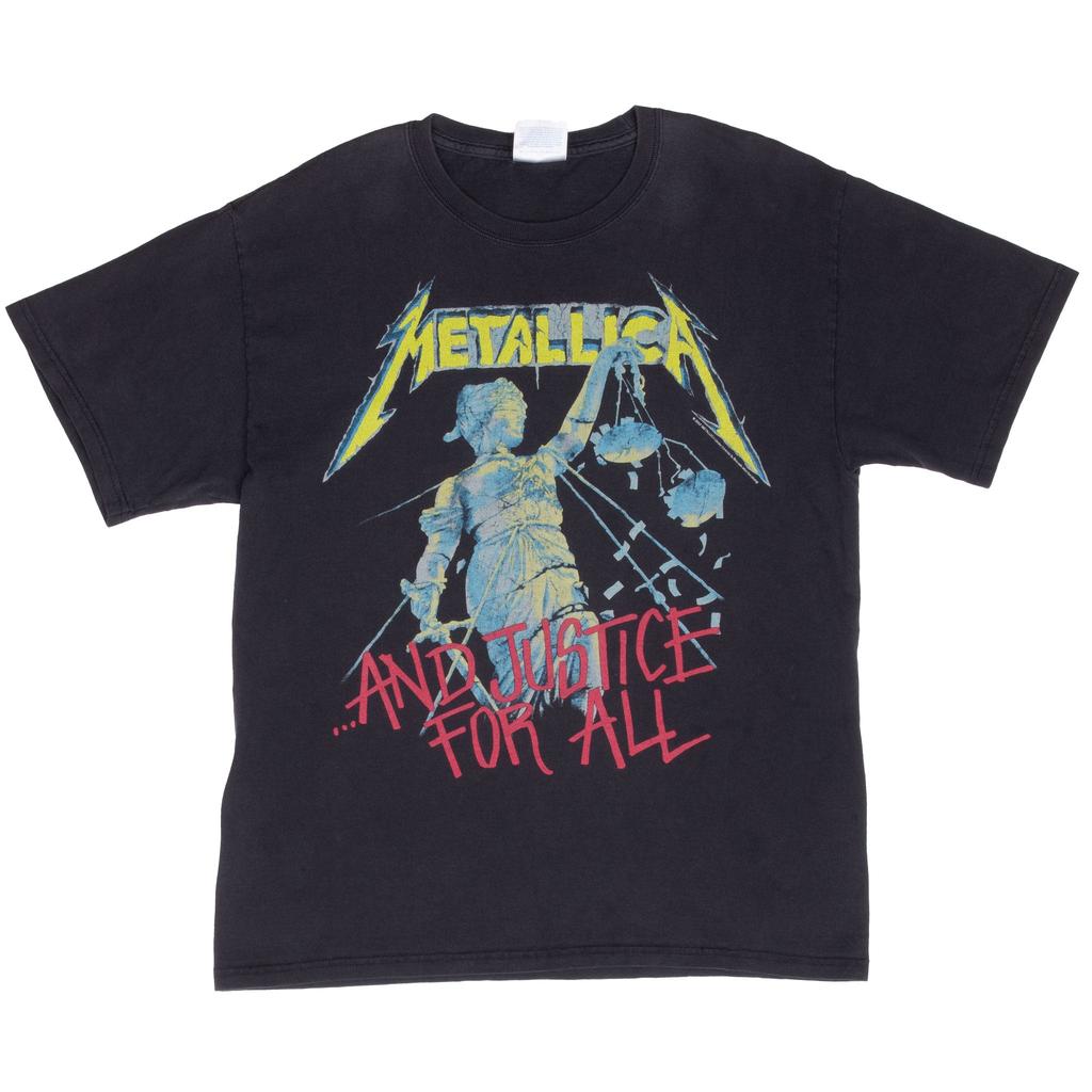 Vintage Metallica and Justice for All Tee Shirt 2007 Medium T-shirt Men Women Oversized Y2k Short Sleeve Female Male Clothing