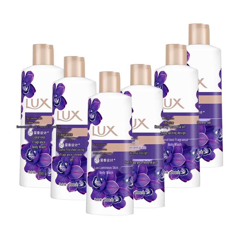 LUX Enchanting Lotus Perfumed Shower Gel 6-Pack