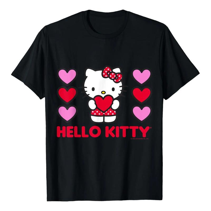 Camiseta Tipo Camisa Valentine Hearts De Hello Kitty S