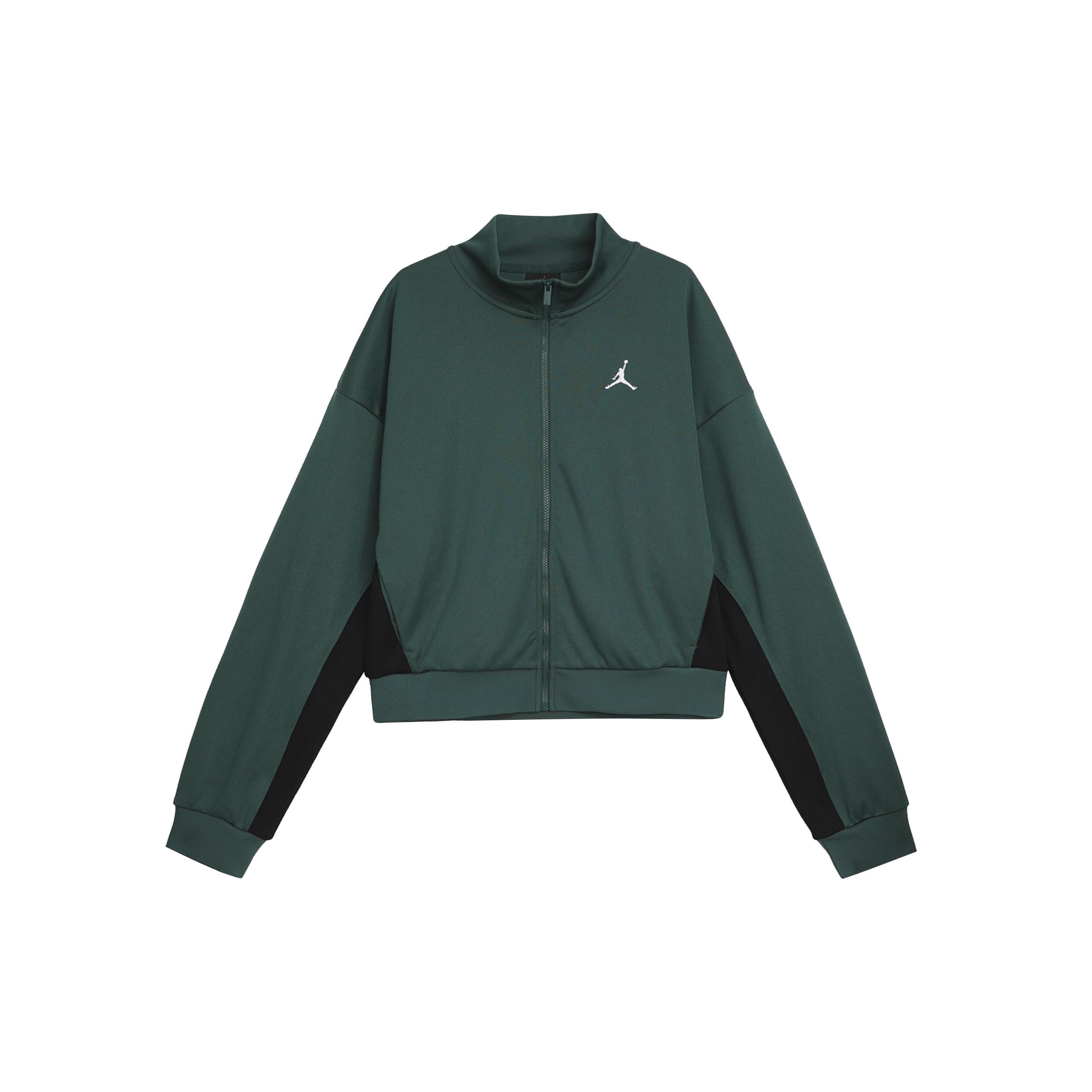 (WMNS) Air Jordan Knit Jacket Asia Sizing Dark Green Women s FV7105-366 S