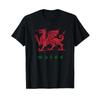 Wales Welsh Dragon T Shirt Vintage Washed Soft Stretched Slightly Fashion Homme Versatile Stylish Streetwear Unisex Casual
