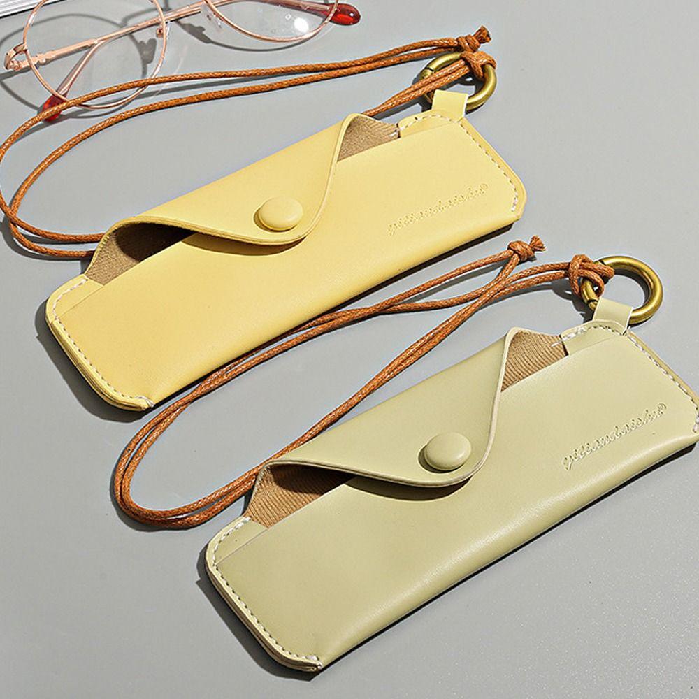 Cu frânghie agățată Geantă pentru ochelari de soare Piele PU Protector pentru ochelari Cutie pentru ochelari de lectură Băieți Fete