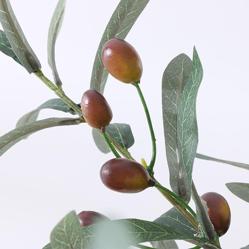 4 Gabeln Simulation Olivenzweig Künstliche Pflanzen Für Café Hochzeit Zuhause Blumenarrangement Dekoration Fotografie Requisiten