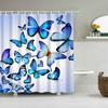 Animals Birds Owl Butterfly Flamingo Shower Curtains Bathroom Curtain Frabic Waterproof Polyester Bathroom Curtain with Hooks