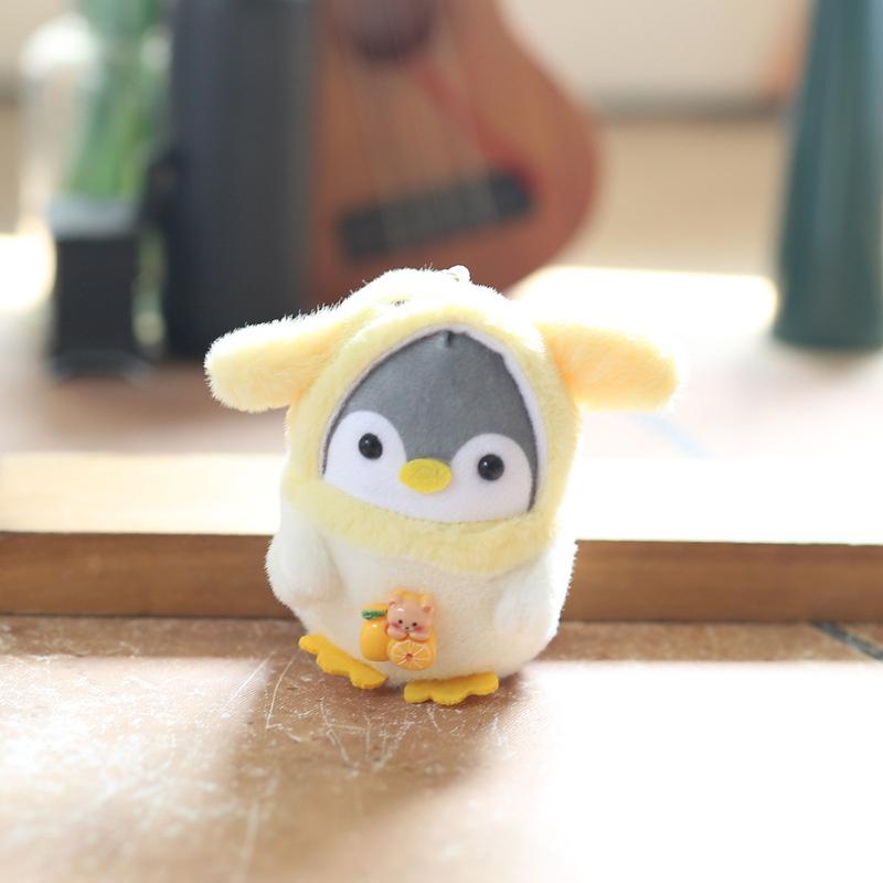 

Милый плюшевый брелок в виде пингвина, мультяшная мягкая набивная кукла-подвеска, кольцо для ключей от машины, декор для сумки или рюкзака, детский подарок