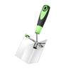 2Pcs Stainless Steel Drywall Corner Trowel with Soft Grip Handle Interior Exterior Corner Blades Ergonomic Anti-Slip Rubber Handle Masonry Corner Tool