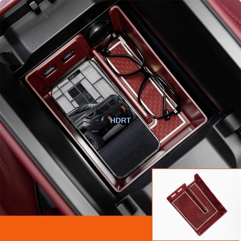 For GWM Tank 400 + Car Styling Central Control Armrest Storage Box Cover Protector Decoration Accessories Interior Sticker
